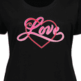 thumbnail image 4 of Inktastic Love in Red and Pink with Heart Women's Plus Size T-Shirt, 4 of 5