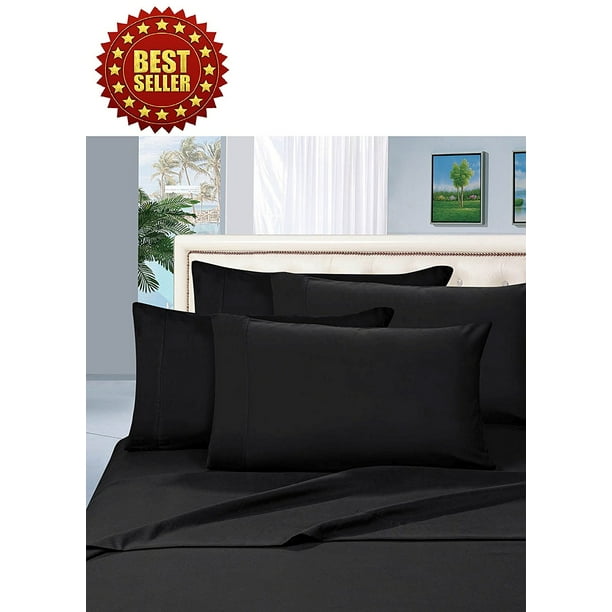 1800 Series 4Piece Bed Sheet Set, Deep Pocket up to 16 inch, Split