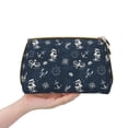 thumbnail image 4 of Picia Vintage Marine Print Leather Makeup Bag Make Up Bag Travel Toiletry Bag for Her Girlfriend Teacher Teen Girl Gifts, 4 of 8