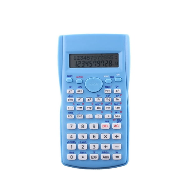 Scientific Calculator School Students Digital 12 Digits 2 Line Display Function Calculating Tool