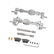 Dualoai Front and Rear Axle Set Complete Axle Set for C8815 1:10 Scale Vehicles Silver