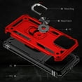 thumbnail image 4 of For iPhone 16 Case ,Heavy Duty Shockproof Body Phone Cover Built in Metal Rotated Magnetic Ring Holder Kickstand,Dustproof,Anti-Scratch,Dual Layer Military-Grade Drop protection,Red, 4 of 7