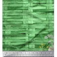 thumbnail image 1 of Soimoi Green Cotton Duck Fabric Check,Leaves & Floral Printed Craft Fabric by The Yard 42 Inch Wide, 1 of 1