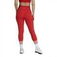 thumbnail image 7 of YITTY Active Women's UltraLuxe High-Waist Pocket Legging, Athleisure, 4-Way-Stretch, Heated Red, XS, Capri | 19" Inseam, 7 of 7