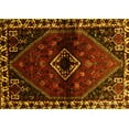 thumbnail image 1 of Ahgly Company Machine Washable Indoor Rectangle Persian Yellow Traditional Area Rugs, 7' x 10', 1 of 4