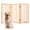 3 sides 36"H x 60"W, variant on Yiwa Paint-Free Wooden Dog Gate - Freestanding Collapsible Pet Fence for Doorways, Stairs & Indoor Use, Natural Pine Wood with No-Slip Base