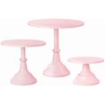 thumbnail image 1 of Juego de 3 soportes para tartas (plato de 8 pulgadas, 10 pulgadas, 12 pulgadas) para pasteles de 6 a 10 pulgadas, juego perfecto de exhibición de mesa de postre, soportes para cupcakes, 1 of 7