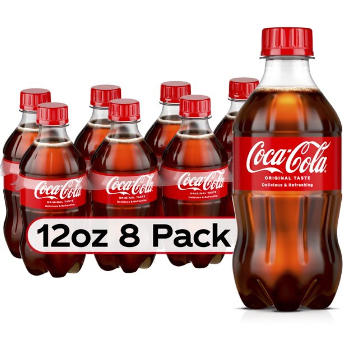 Coca-Cola Soda Pop, 12 Fl Oz, 8 Pack Bottles, Quantity of 3