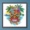 thumbnail image 1 of Pintura de diamante 5D DIY Kit de taladro en forma especial parcial máscara TIKI decoración del hogar Hugtrwg Para estrenar, 1 of 9
