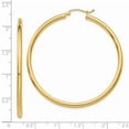 thumbnail image 3 of 14K Polished 2.5mm Lightweight Tube Hoop Earrings in 14k Yellow Gold, 3 of 3