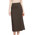 thumbnail image 1 of Gibobby faldas deportivas para mujer Falda de lana de invierno para mujer Falda de lana de longitud media Falda gruesa(Café, M), 1 of 4
