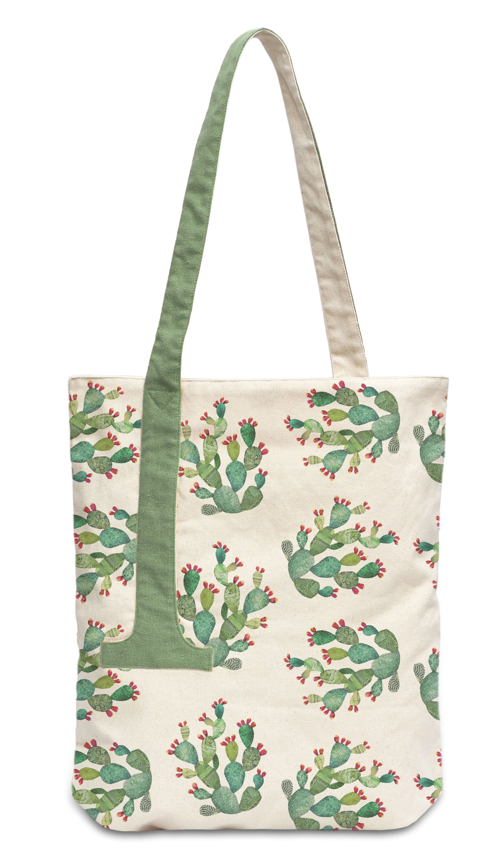 Canvas Tote Bag Purse for Women Handbag Colorful Flowers Leaf Seamless Satchel Art 