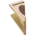 thumbnail image 6 of 11"W x 11"D x 22"H Wide Emerson Rough Cedar Woodgrain TimberThane Corbel, Primed Tan, 6 of 6