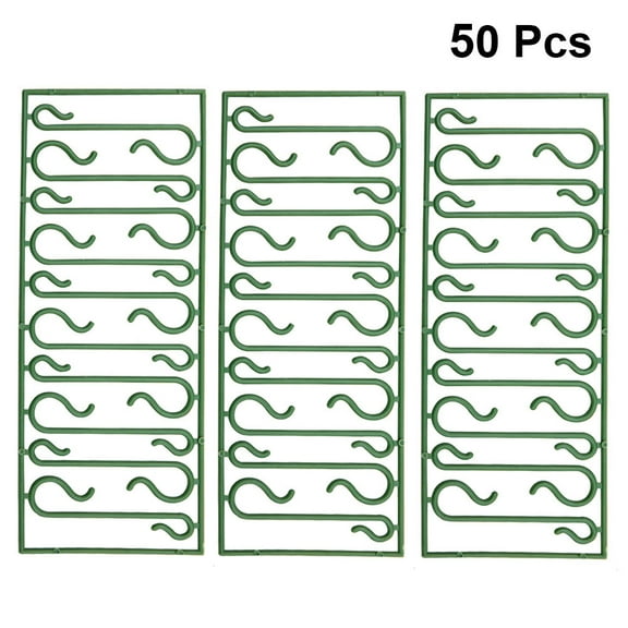 HOOWIFFY 500- Plastic S-Shaped Ornament Hooks for Christmas Tree Decorations and Holiday Hanging