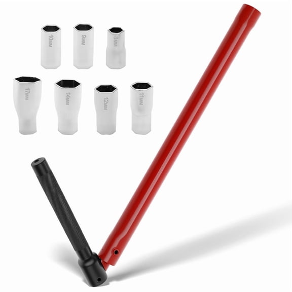 Carbon Steel Tap Wrench Adapter Set Kitchen Bathroom Sink Faucet Valves Installation and Disassembly Wrench Tool 8-17mm