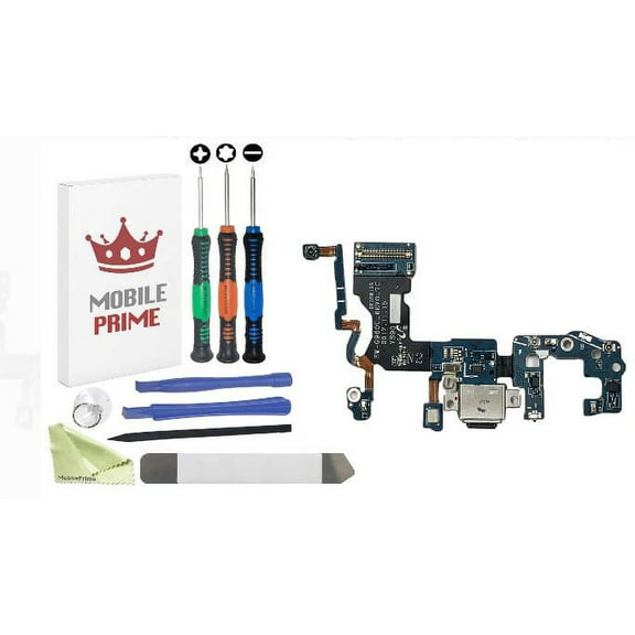 MobilePrime Charging Charger Port Complete Professional Repair Kit Compatible with Tools for Samsung S9 G960U