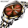 thumbnail image 1 of BELUSHI marca superior de lujo para hombre relojes luminosos a prueba de agua reloj de acero inoxidable cuarzo hombres fecha calendario reloj de pulsera de negocios Tan Jianjun  unisex, 1 of 2