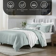thumbnail image 4 of Superior 650 Thread Count Egyptian Cotton Duvet Cover Set, Teal, Full/ Queen, 4 of 8