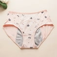 thumbnail image 4 of Teenagers Menstrual Panties Mid Waist Period Underwear for Girls, Leak Proof Full Hip Coverage Cotton Panties, Protective Sanitary Briefs for Heavy Flow, Breathable Seamless Student Knickers, 4 of 5