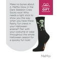 thumbnail image 7 of MeMoi Glow in the Dark Skeleton Crew Socks - Womens - Female, 9-11, Black, 7 of 7