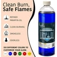 thumbnail image 2 of Hyoola Liquid Paraffin Lamp Oil Clean Smokeless Tiki Torch Fuel, Blue, 32 Ounce, 1-Pack, 2 of 5