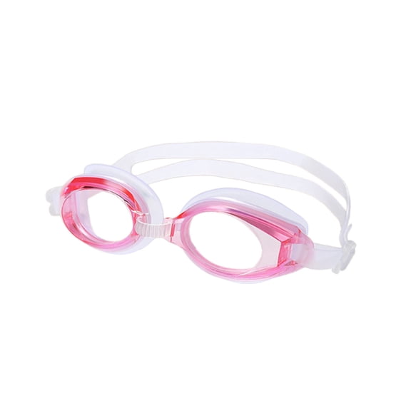 Hvmvliv Swim Goggles Plastic Goggles High-Definition Big-Frame Goggles with Eye Protection and Nose Protection Are Novice Swimming Equipment Pink
