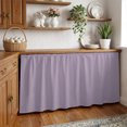 thumbnail image 3 of Purple Solid Color Cabinet Curtains 32"W x 55"L,Dustproof Sink Skirt Curtain for Kitchen Bathroom,Aesthetics Contemporary Luxury Adhesive Desk Skirt Door Cover Curtains for Pantry Office Closet, 3 of 8