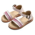 thumbnail image 4 of Toddler Girl's Casual Open Toe Princess Flat Summer Sandals (6-12M), 4 of 6