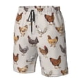 thumbnail image 5 of Naloa Various Chicken Men's Beach Shorts, Surfing shorts, Swim trunks, Quick Dry Swim Trunks for Surfing Beach Fun - X-Large, 5 of 9