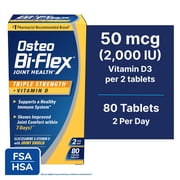 Osteo Bi-Flex Joint Health Dietary Supplement with Vitamin D and Glucosamine Chondroitin MSM, 80 Count