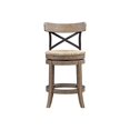 thumbnail image 1 of Boraam 76924 Myrtle Counter Height Stool 24-Inch Wheat Wire-Brush, 1 of 5