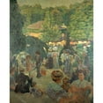 thumbnail image 2 of Ludovic Vallée 15x18 Gold Ornate Wood Frame and Double Matted Museum Art Print Titled - Montsouris Park (1900), 2 of 4