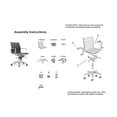 thumbnail image 4 of Pemberly Row White Faux Leather Executive Full Back Office Chair, 4 of 4