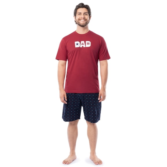 Fruit of the Loom Men's Pajama Sleep Short Sleeve Graphic T-Shirt and Short Set, Sizes S-XL