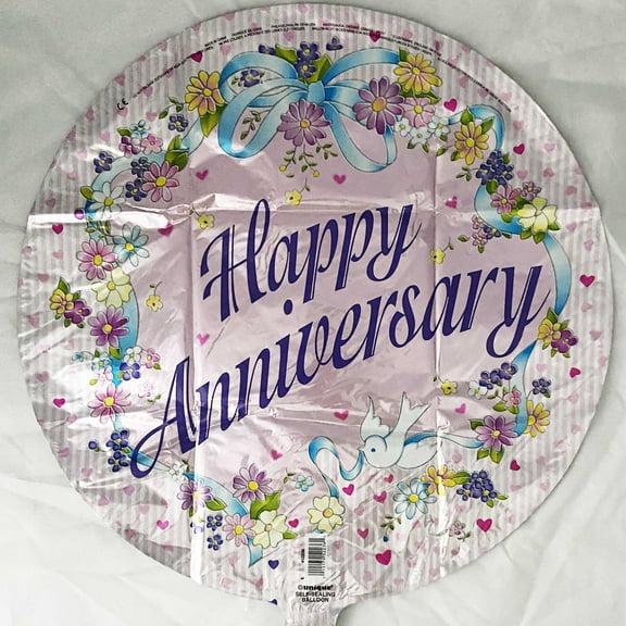 Various Happy Anniversary Foil Mylar Balloon (1ct)