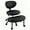 black, variant on Joyfinity, Ergonomic Cross Legged Swivel Chair - Adjustable Height, Versatile for Meditation, Home & Office Use, Teddy Fabric, Back Support, Kneeling Chair, 360 °   Rotating Footrest, Lumbar Support