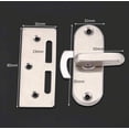 thumbnail image 5 of Cerradura de puerta corrediza de acero inoxidable con giro de 90 grados Cerradura de leva Cerradura de puerta curva Hebilla, 5 of 5