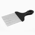 thumbnail image 5 of black  Metal Wide Teeth Hair Comb For Volumizing Hair Styling Anti-static Comb Brush Detangling Comb, 5 of 6
