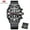 Black, variant on Men's Quartz Watch Waterproof Blue Leather Strap Luxury Multifunction Sport Watch Men's Wristwatch
