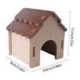 thumbnail image 3 of Guinea Pig Chinchilla Hideouts, Indoor Cat House Habitats Cages Accessories Wooden Hides, for Hamster Squirrel Small Bunny Rat Mouse C, 3 of 6