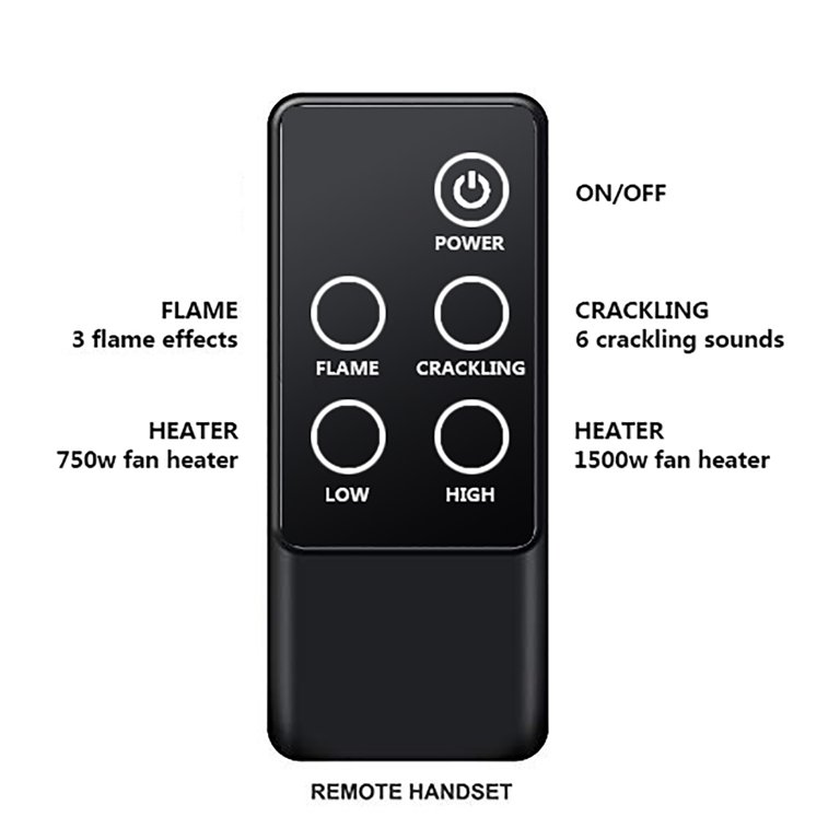 PuraFlame Klaus Electric Fireplace Insert with Fire Crackling Sound, Glass  Door and Mesh Screen, 750/1500W, Black, 29 15/16 Inches Wide, 23 3/16  Inches High - Walmart.com