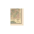 thumbnail image 4 of Historic State Map - Alabama - Cram 1888 - 23 x 29.82 - Vintage Wall Art, 4 of 5