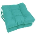 thumbnail image 2 of Blazing Needles 16-inch Spun Polyester Solid Outdoor Square Tufted Chair Cushion, 2 of 5