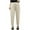 Beige, variant on Womens Lounge Pants Cuffed Hem Side Button Elastic Waist Soft Leg Cropped Tapered Pants