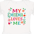 thumbnail image 4 of Inktastic My Meema Loves Me Girls Girls Long Sleeve Baby Bodysuit, 4 of 5