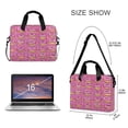thumbnail image 3 of FORMRS 16" Laptop Sleeve Bag Carrying Case with Handle Travel Shoulder Briefcase, Pink Doughnuts, 3 of 8