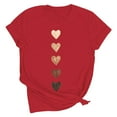 thumbnail image 4 of Vetsdori Womens Graphic Shirts Short Sleeve Summer Blouses Valentine Cute Holiday,Plus Size Pullover Tops for Junior Crew Neck, 4 of 7