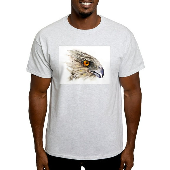 CafePress - Cooper Hawk Face Light T Shirt - Light T-Shirt - CP