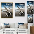 thumbnail image 4 of Designart "Driftwood on the Beach I" Nautical & Beach Floater Framed Wall Art Living Room, 4 of 7