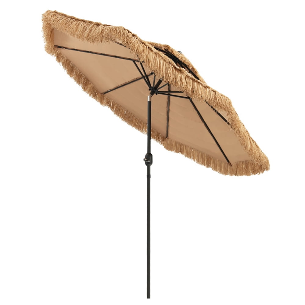 Aimee Lii 9 Feet Thatched Tiki Umbrella with 8 Ribs, Sunbrella Patio Umbrellas Aimee Lii 9 Feet Thatched Tiki Umbrella with 8 Ribs, Sunbrella Patio Umbrellas